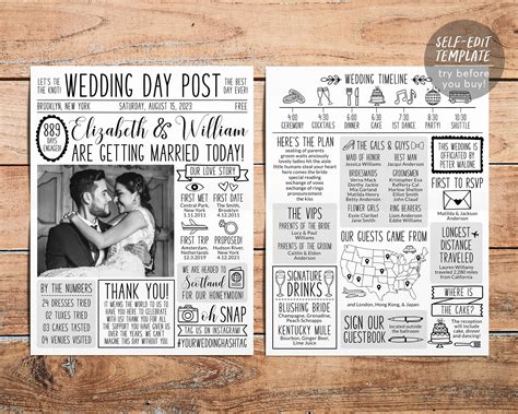 newspaper wedding program|Iba pa.